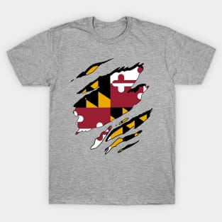 Maryland Flag Rip Away T-Shirt